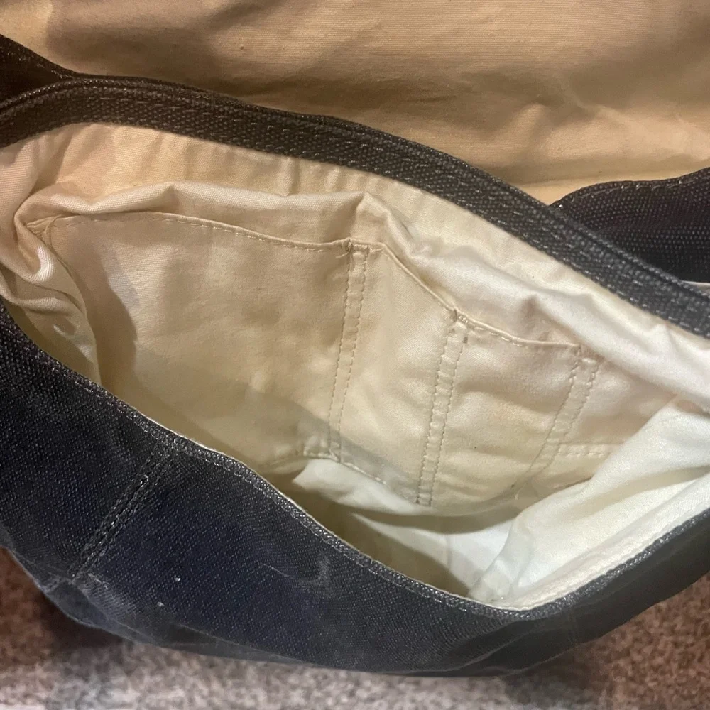 Keen Tan and Black Messenger Bag